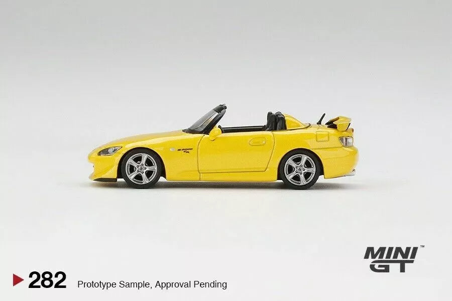 MINI GT 1/64 SCALE HONDA S2000 TYPE S (NEW INDY YELOW PEARL) NO:282