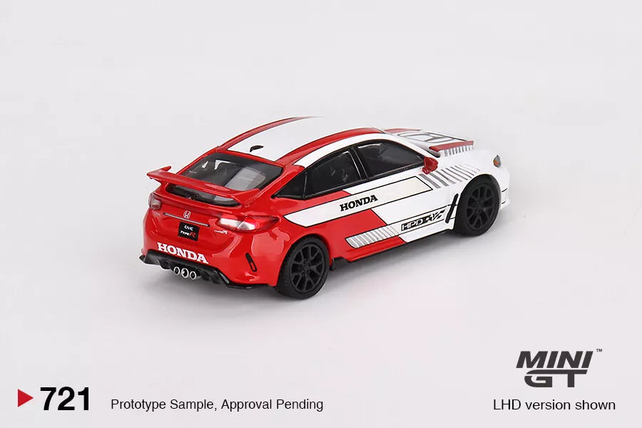 MINI GT 1/64 HONDA CIVIC TYPE R #2 (2023 PACE CAR WHITE) NO:721