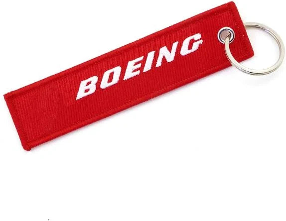 EMBROIDERED KEYRING BOEING