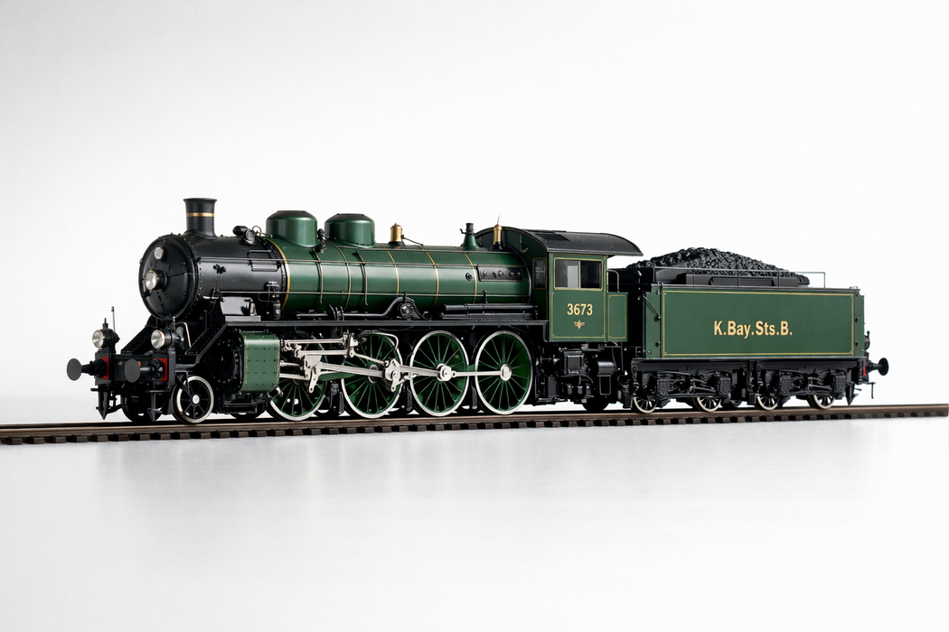 ROCO HO 63367 1/87 SCALE  DC STEAM LOCOMOTIVE CLASS S 3/6 OF THE K.BAY.STS.B.
