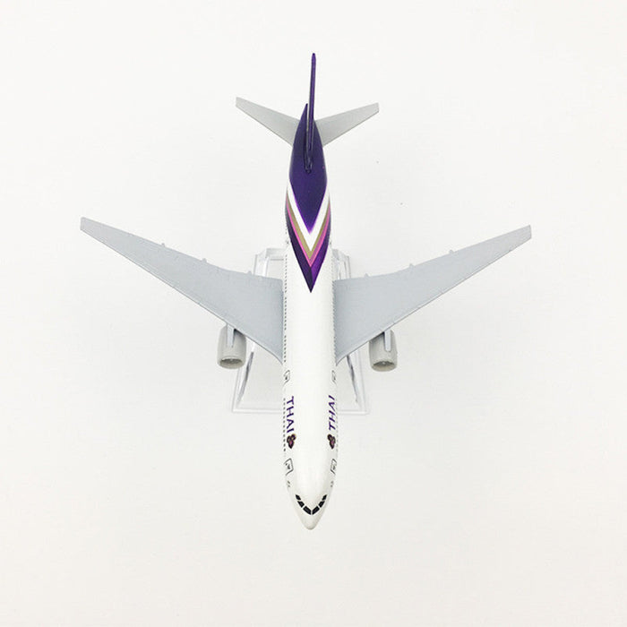 DIECAST AIRPLANE THAI  AIRWAY AIRBUS B777 SCALE 16 CM