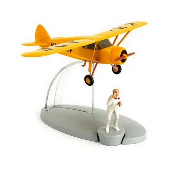 TINTIN PLANE #13 ALBATROS RECONNAISSANCE AIRCRAFTS WITH RASTAPOPOULOS FIGURINE DIECAST