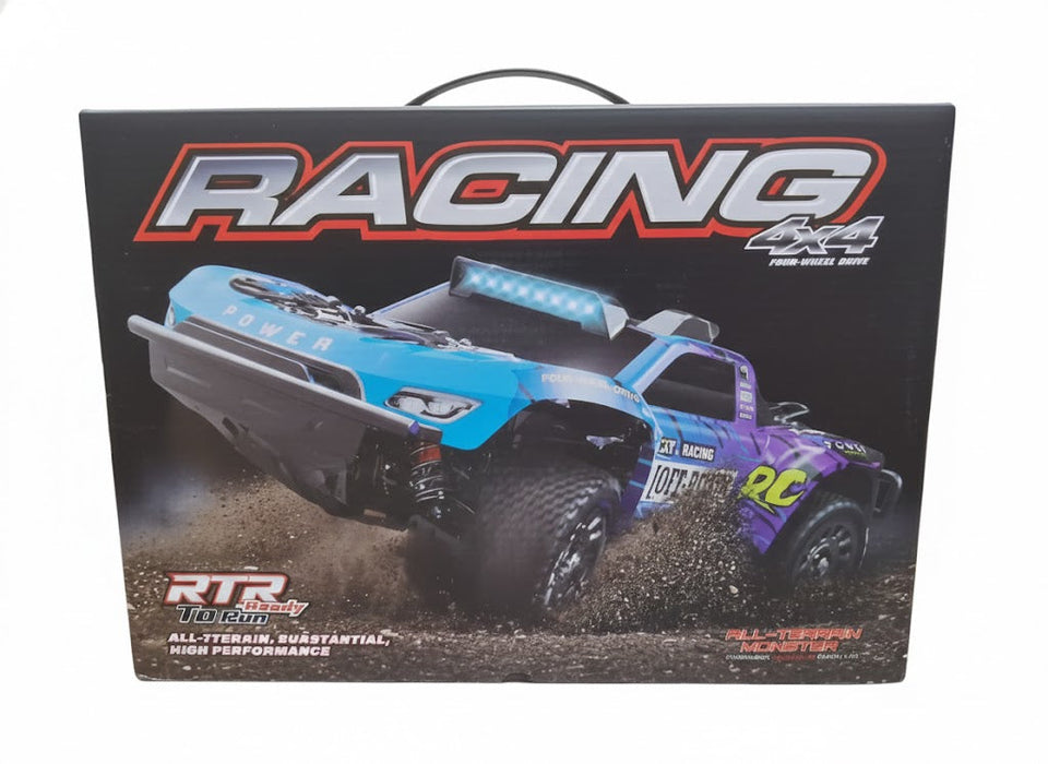 RC MONSTER TRUCK Q130C 1/14 HIGH-SPEED, 4WD BRUSHLESS MOTOR RTR (BLUE)