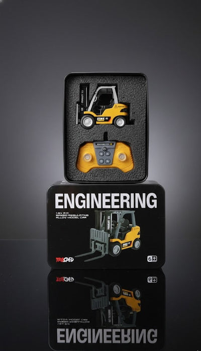 RC FORKLIFT IN MINI SCALE 1:64 ENGINEERING SPEED REGULATING CAR MODEL