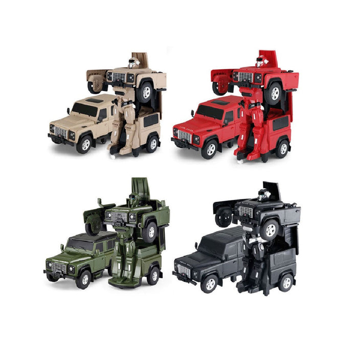 RASTAR LAND ROVER DEFENDER 76400 1/14 RC 2 IN 1 RS TRANSFORMABLE (GREEN)