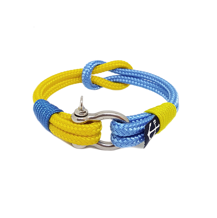 Yellow and Blue Nautical Bracelet