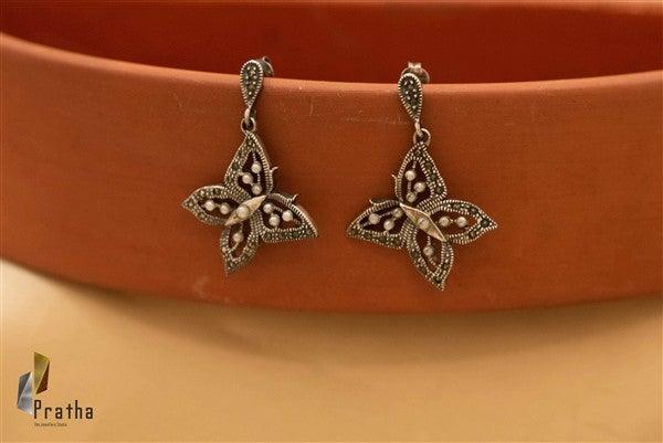 Marcasite Butterfly Earrings