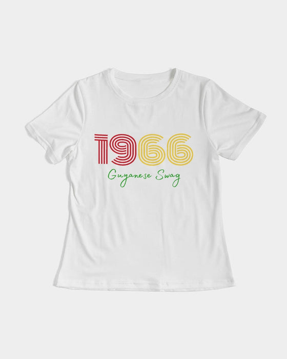 Guyanese Swag 1966 Women's White Tee