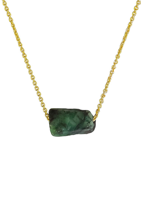 Raw Stone Pendant Necklace by Bombay Sunset