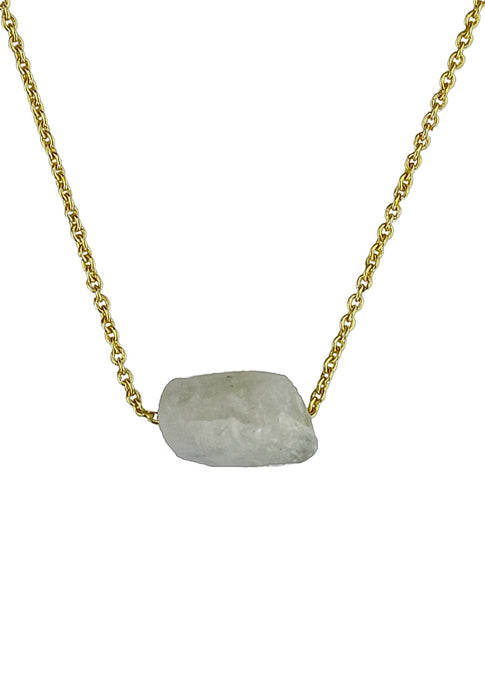 Raw Stone Pendant Necklace by Bombay Sunset