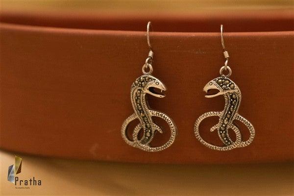 Marcasite Cobra Earrings