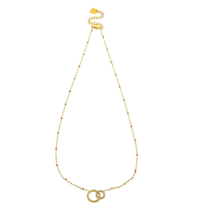 BRIAR Pavé Zirconia Gold Necklace