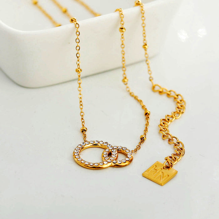 BRIAR Pavé Zirconia Gold Necklace