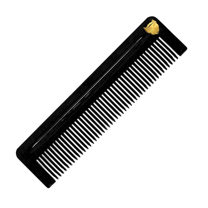 Black Acetate Beard Comb