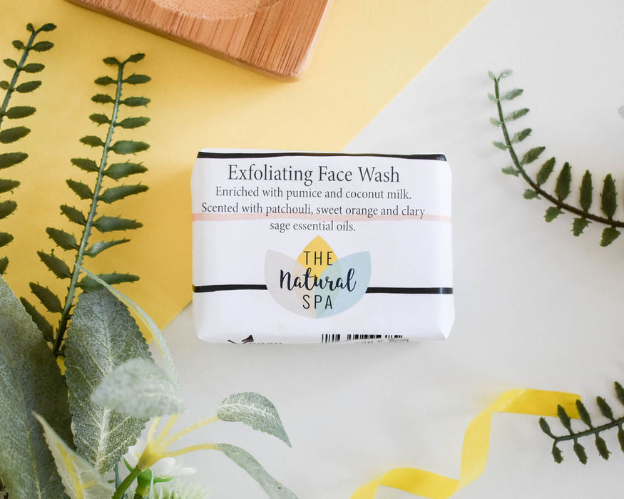 Exfoliating Face Wash Bar - Patchouli, Clary Sage , Sweet Orange