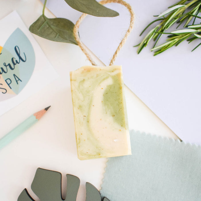 Breathe Cold Process Soap on a rope