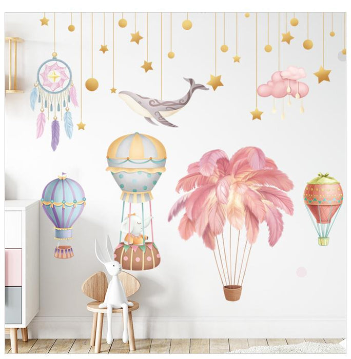 Feather Balloons Catching Dreams