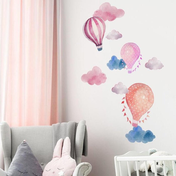 Aquarelle Balloons in the Clouds