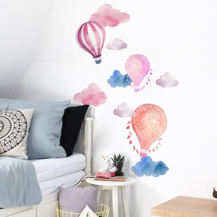 Aquarelle Balloons in the Clouds