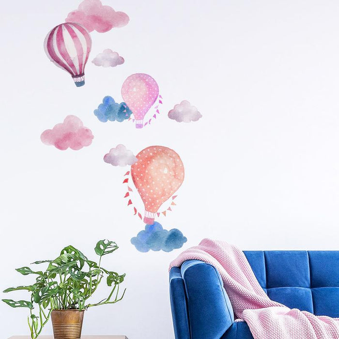 Aquarelle Balloons in the Clouds