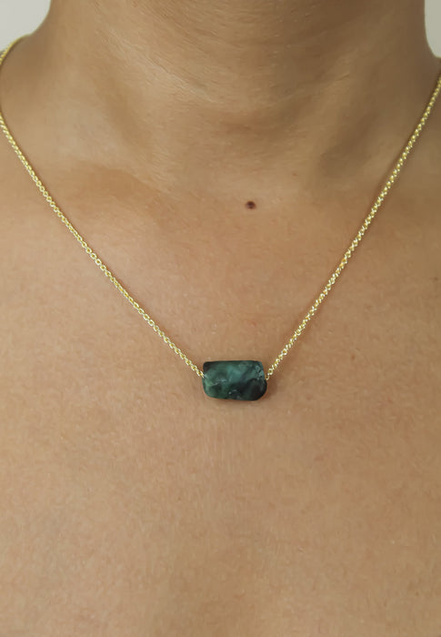 Raw Stone Pendant Necklace by Bombay Sunset