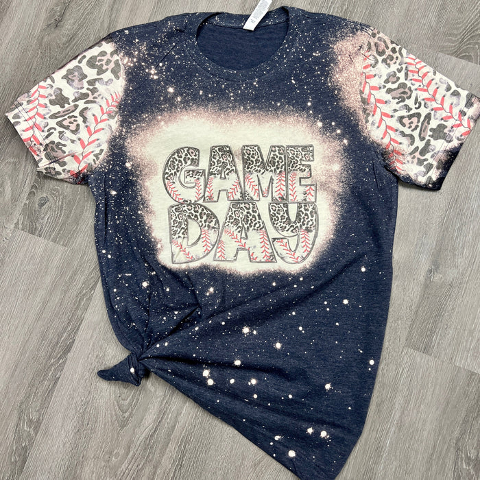 Game Day Bleached (Baseball) Tee