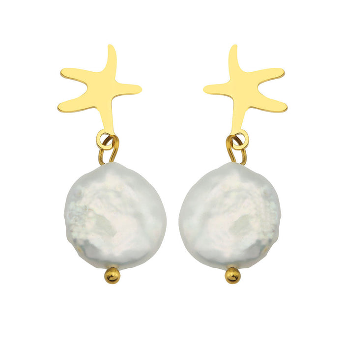 JAUZA Natural Freshwater Pearl Earrings