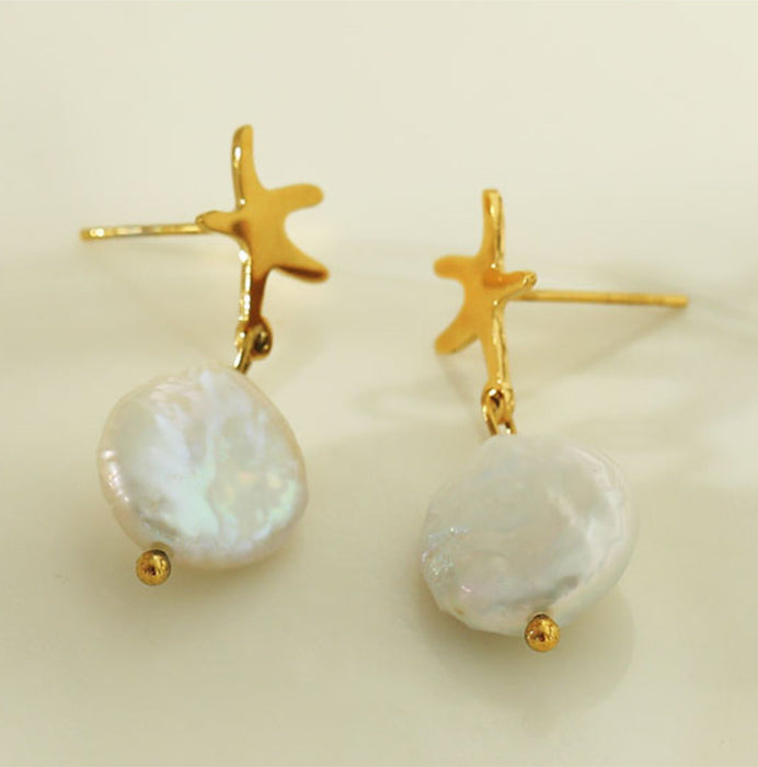 JAUZA Natural Freshwater Pearl Earrings