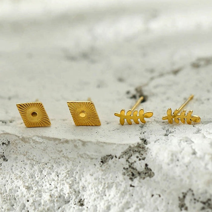 MATILDA 2-Pair Stud Earrings Set