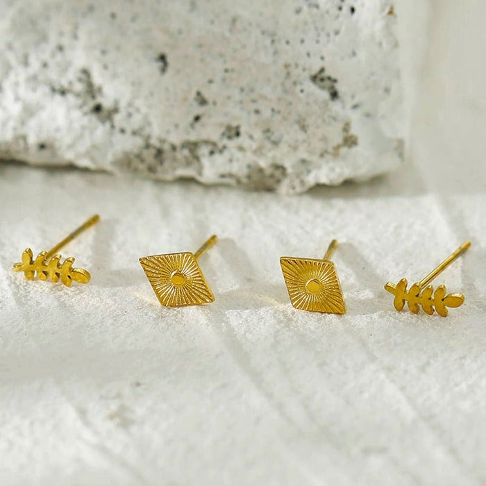 MATILDA 2-Pair Stud Earrings Set