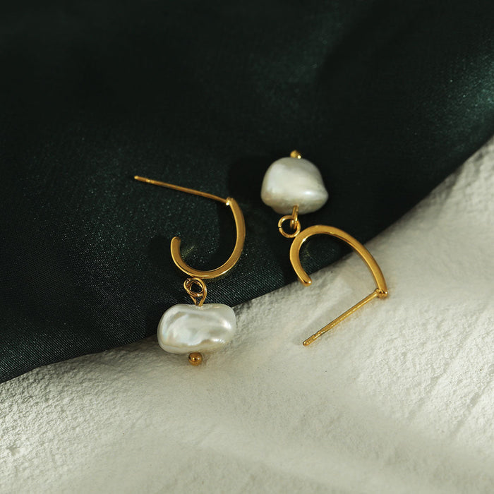 MILANO Natural Freshwater Pearl Earrings