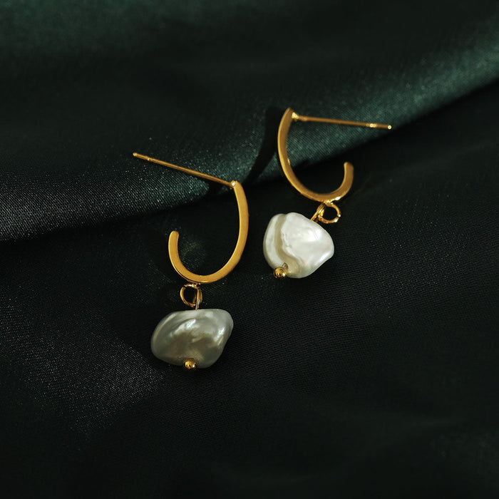 MILANO Natural Freshwater Pearl Earrings