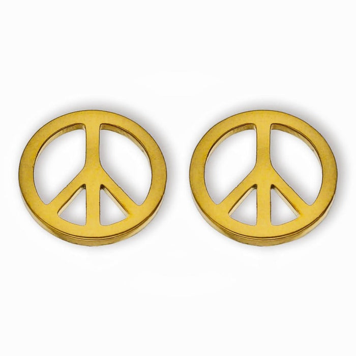 PEACE Stud Earrings