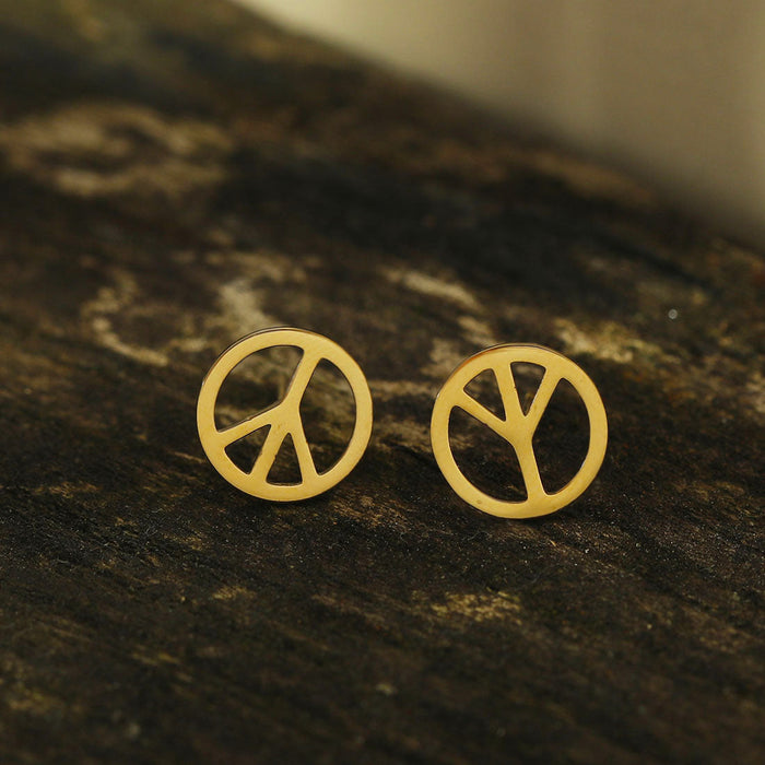 PEACE Stud Earrings