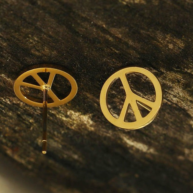 PEACE Stud Earrings