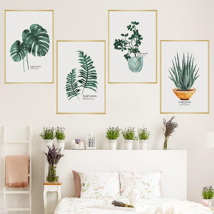 Plants in Golden Frames