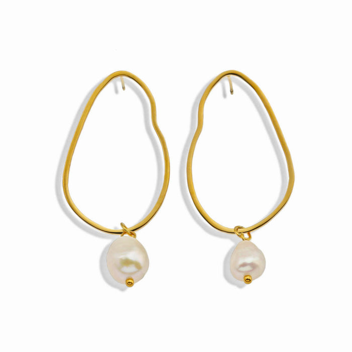 SADIE Natural Freshwater Pearl Earrings