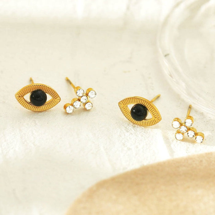 STELLA 2-Pair Stud Earrings Set