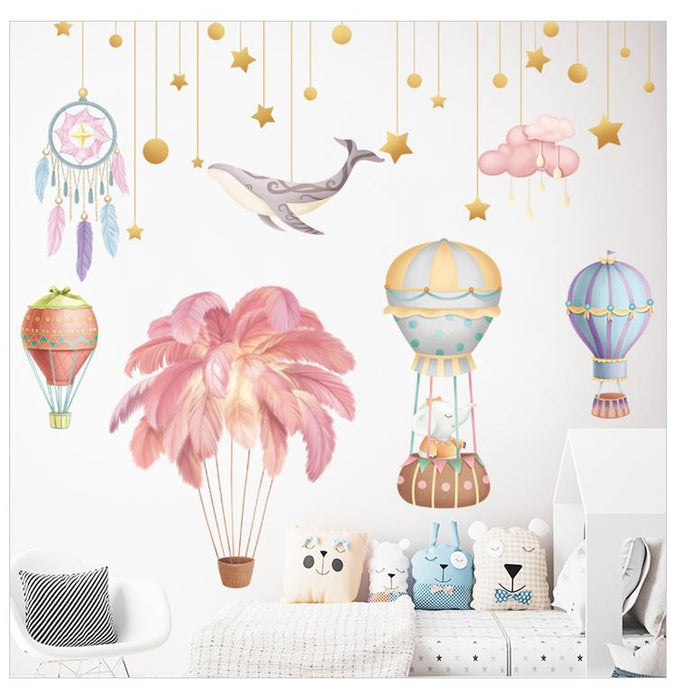 Feather Balloons Catching Dreams