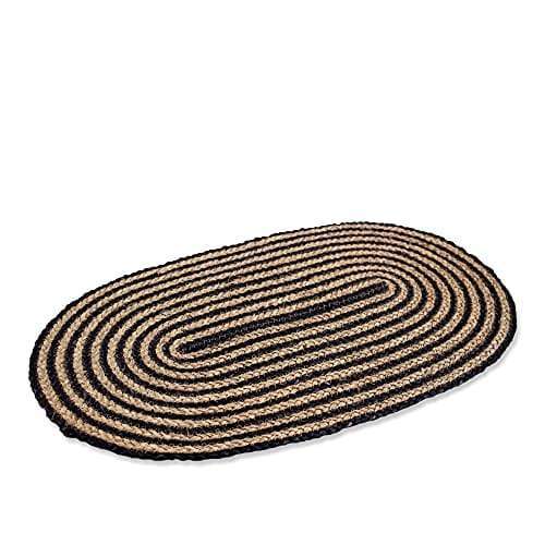 Oval Natural Seagrass Doormat Welcome Entrance Way Rug