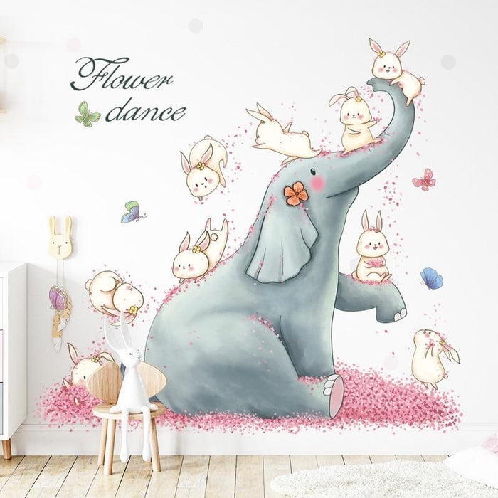 Elephant & Rabbit Flower Dance