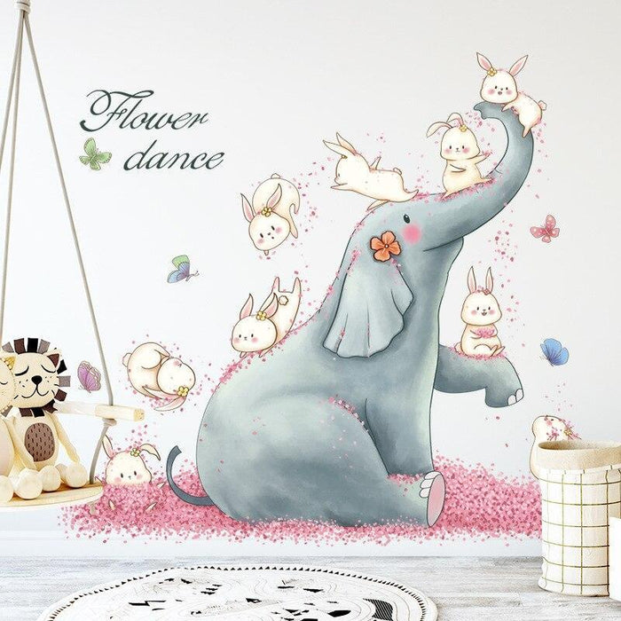 Elephant & Rabbit Flower Dance